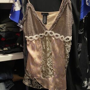 Moda International Pearl Embellished Top
